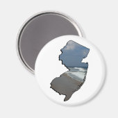 New Jersey Shore Staat Kontur Magnet (Vorderseite/Rückseite)