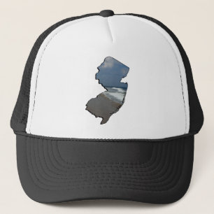 New Jersey Shore State Outline Truckerkappe