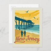 New Jersey Shorline Postkarte (Vorne/Hinten)
