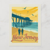 New Jersey Shorline Postkarte (Vorderseite)