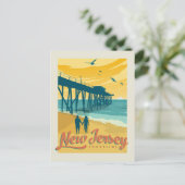 New Jersey Shorline Postkarte (Stehend Vorderseite)