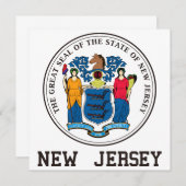 New-Jersey Siegel Einladung (Vorne/Hinten)