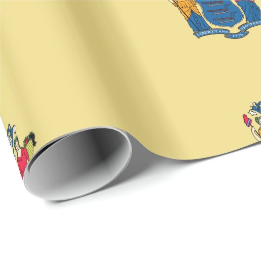 New Jersey-Siegel Geschenkpapier (Rolleneckpunkt)