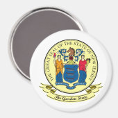 New Jersey Siegel Magnet (Vorderseite/Rückseite)