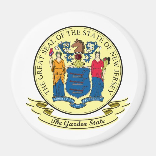 New Jersey Siegel Magnet (Vorne)