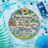 New Jersey Souvenir-Papierteller Pappteller (Party)