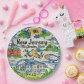 New Jersey Souvenir-Papierteller Pappteller (Party)