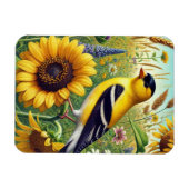 New Jersey Staat Bird Eastern Goldfinch Magnet (Horizontal)