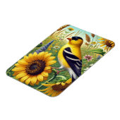 New Jersey Staat Bird Eastern Goldfinch Magnet (Linke Seite)