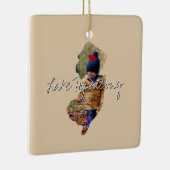 New Jersey Staat Foto Insert and town name Keramikornament (Rechts)
