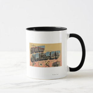 New Jersey (Staat Hauptstadt/Blume/Vogel) Tasse