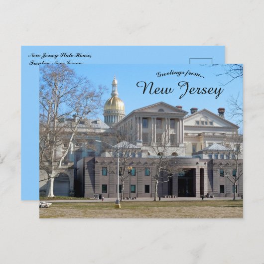 New Jersey Staat House Trenton New Jersey Postkarte (Vorne/Hinten)