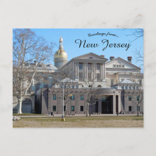 New Jersey Staat House Trenton New Jersey Postkarte
