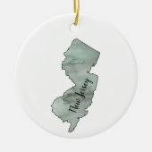 New Jersey Staat Illustration Keramik Ornament (Vorne)