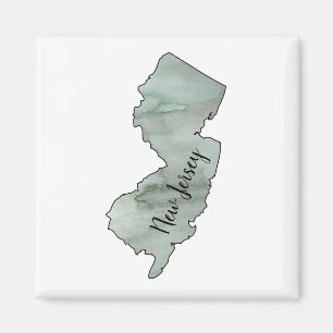 New Jersey Staat Illustration Magnet