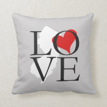 New Jersey Staat Liebe Pillow
