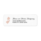 NEW JERSEY Staat Map with Heart - JEDE FARBE (Vorne)