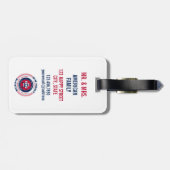 New Jersey Staat Personalisiert Luggage Tag Gepäckanhänger (Rückseite horizontal)