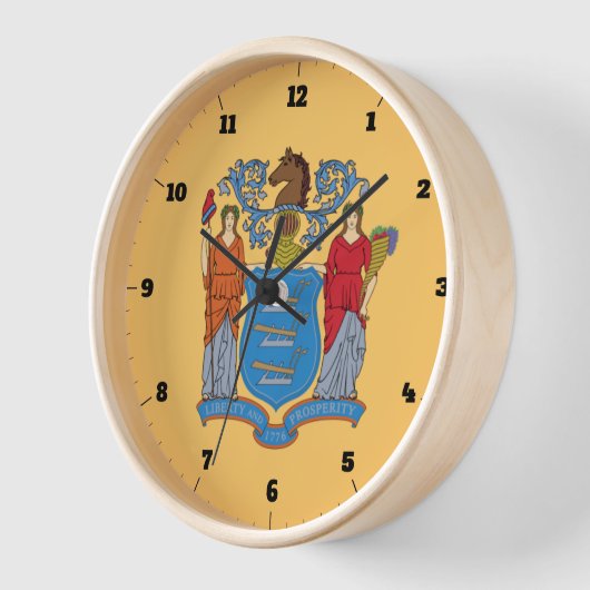 NEW JERSEY STAATE FLAG UHR (Winkel)