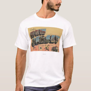 New-Jersey (Staats-Hauptstadt/Blume/Vogel) T-Shirt