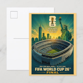 New Jersey Stadion New York Fußball 2026 Geschenke Postkarte