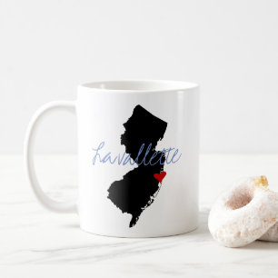 New Jersey Stadt mit Herz Kaffeetasse