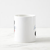 New Jersey Stadt mit Herz Kaffeetasse (Mittel)