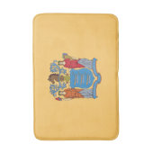 New Jersey State Flag Badematte (Vorderseite Vertikal)