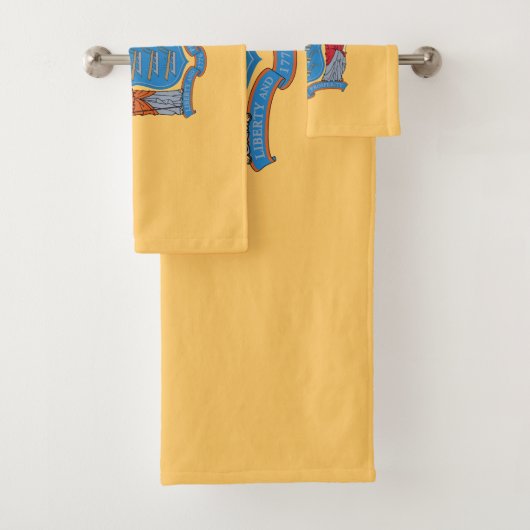 New Jersey State Flag Badhandtuch Set (Insitu)