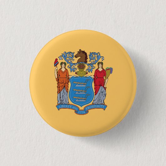 New Jersey State Flag Button (Vorderseite)
