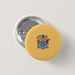 New Jersey State Flag Button