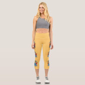 New Jersey State Flag Capri Leggings (Vorderseite)