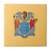 New Jersey State Flag Fliese (Vorderseite)