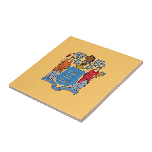 New Jersey State Flag Fliese (Seite)