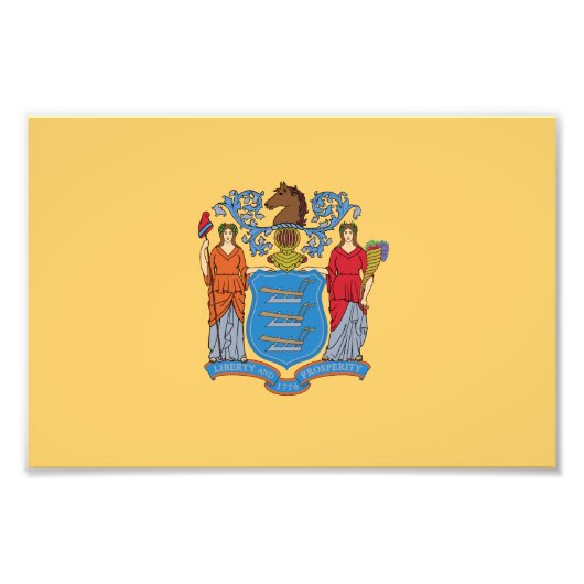 New Jersey State Flag Fotodruck (Vorne)