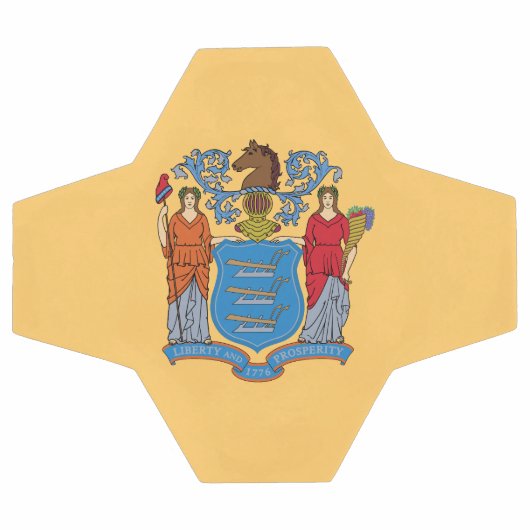 New Jersey State Flag Fußball (Flach)