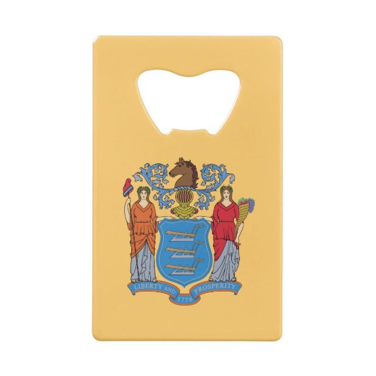 New Jersey State Flag Geldbeutel Flaschenöffner (Rückseite)