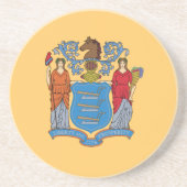 New Jersey State Flag Getränkeuntersetzer (Vorne)