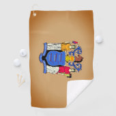 New Jersey State Flag Golf Handtuch (Insitu)