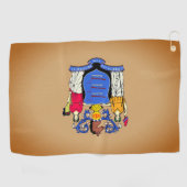 New Jersey State Flag Golf Handtuch (Horizontal)