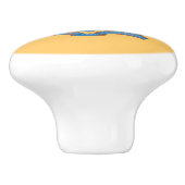 New Jersey State Flag Keramikknauf (Seitenansicht)