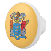 New Jersey State Flag Keramikknauf (Rechts)