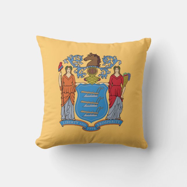 New Jersey State Flag Kissen (Vorderseite)
