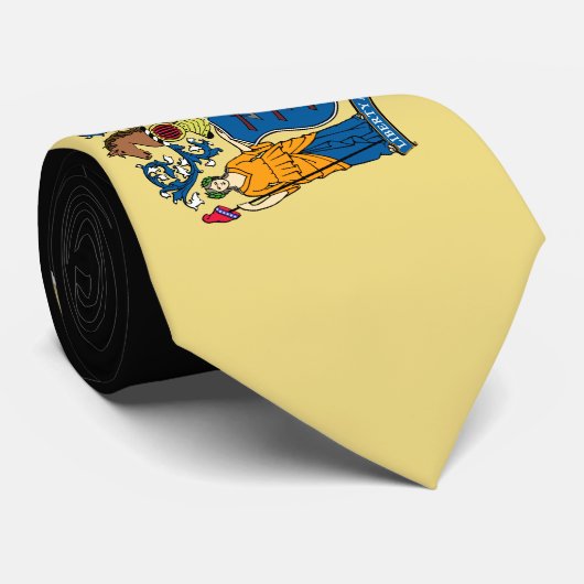 New Jersey State Flag Krawatte (Gerollt)