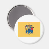 New Jersey State Flag Magnet (Vorderseite/Rückseite)