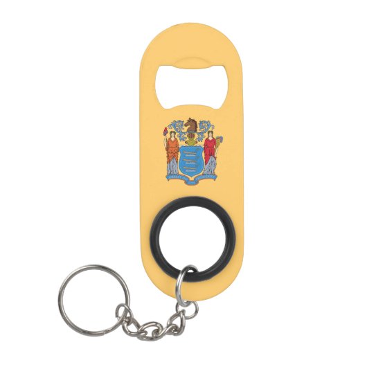 New Jersey State Flag Mini Flaschenöffner (Vorderseite)