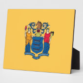 New Jersey State Flag Plaque Fotoplatte (Seite)