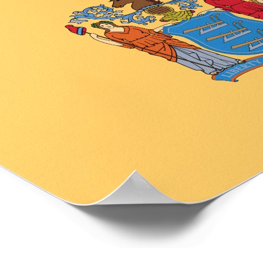 New Jersey State Flag Poster (Ecke)