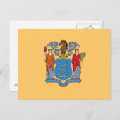 New Jersey State Flag Postkarte (Vorne/Hinten)