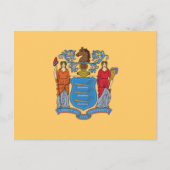 New Jersey State Flag Postkarte (Vorderseite)